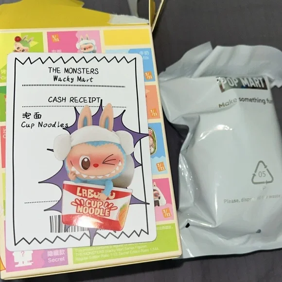 Pop Mart Labubu The Monsters Wacky Mart Series Cup Noodles Figure - Picture 3 of 7